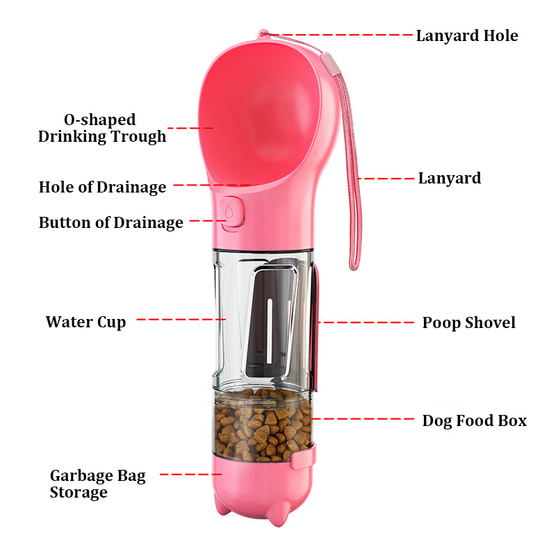 Multifunctional Dog Water Bottle